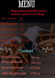 Rajasthani Jalebi Center menu 1