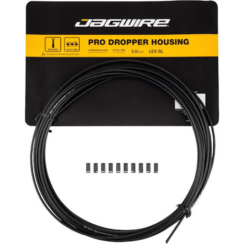 Jagwire 3mm Pro Dropper Housing - Slick-Lube Liner 10M Roll