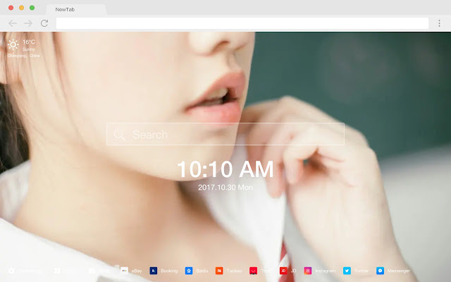 Pink Lips HD Pop Beauty New Tabs Theme