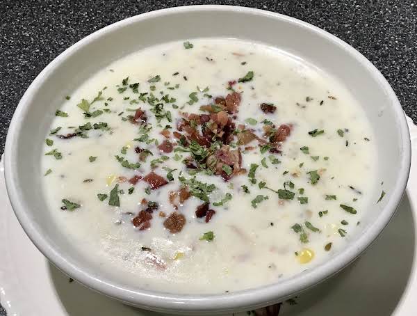 New England Clam and Corn Chowder with Herbs image