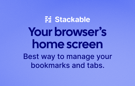 Stackable - Bookmark and Tab Manager small promo image