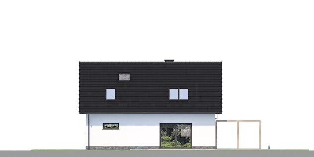 Elewacja nr 2 projektu domu Dom przy Alabastrowej 53