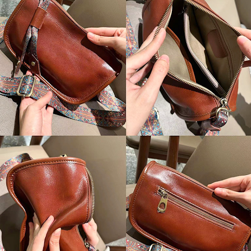 Title 1, Womens Cowhide Single Shoulder Crossbody Bag, ...