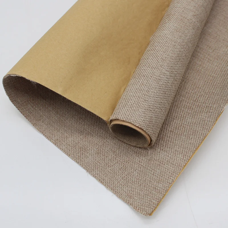 Zelfklevende geschenkdoos met linnen achtergrond voor fotoalbum, wanddoekbinding, boekverpakking, toonbankdoek, niet droog.