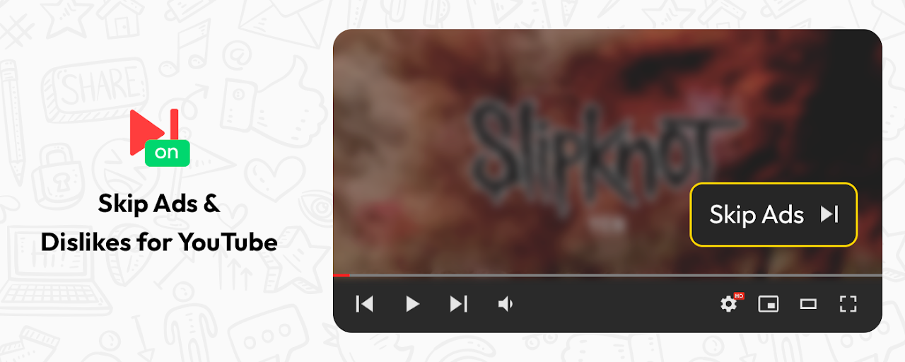 Skip Ads and Dislike for Youtube Preview image 2