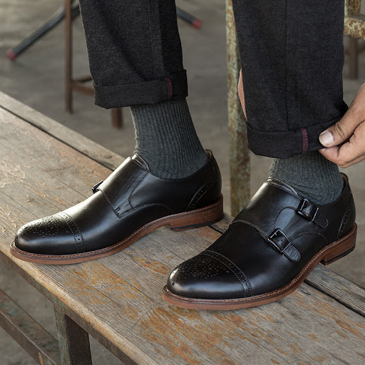 Title 4, Mens British Bullock Casual Buckle Leather Sho...