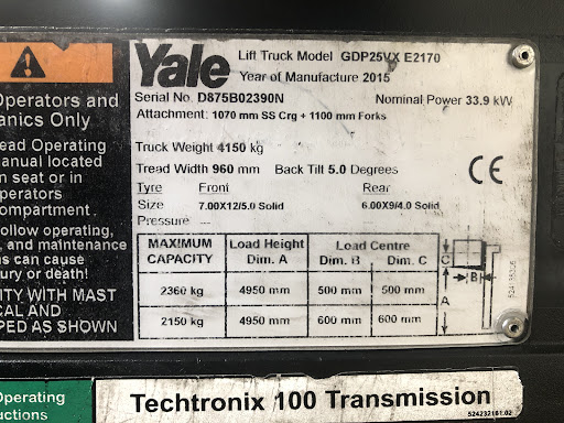 YALE GDP25VX