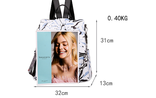 Title 1, Large Capacity Oxford Cloth Backpack with Fashi...