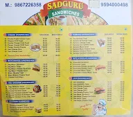 Sadguru Sandwich menu 4