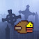 Funny Bird on Cemetery icon