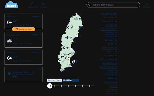 Klart.se Dark mode