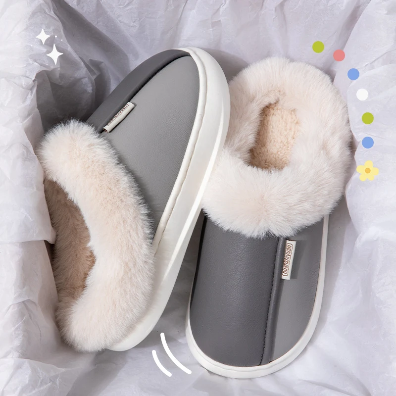 Dames winter indoor antislip warme katoenen pantoffels, ideaal voor comfort en veiligheid binnenshuis.