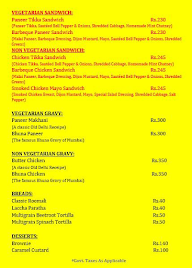 Wraps & Rolls menu 1