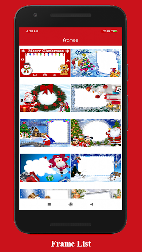 Christmas Image Frame Editor With Sticker & Wishes