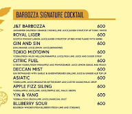 Barbozaa menu 3