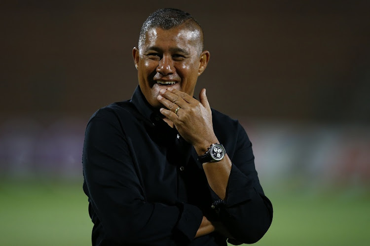 Cavin Johnson (Head Coach) of AmaZulu during the Absa Premiership match between AmaZulu and Chippa United FC at King Zwelithini Stadium on April 06, 2019 in Durban, South Africa.