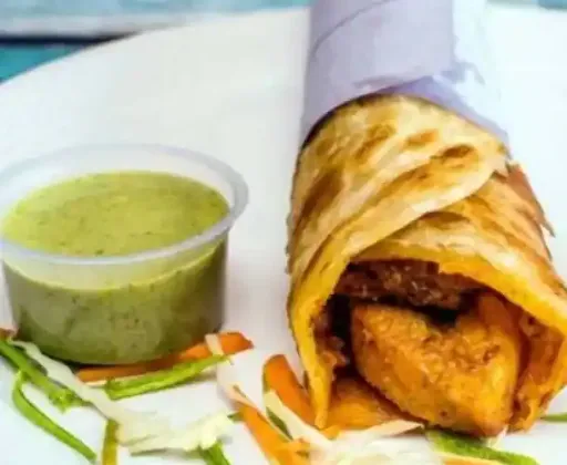 Double Egg Paneer Roll