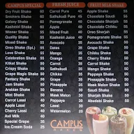 Campus Bakes menu 2