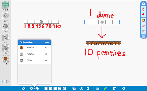 Money Pieces, by The Math Learning Center