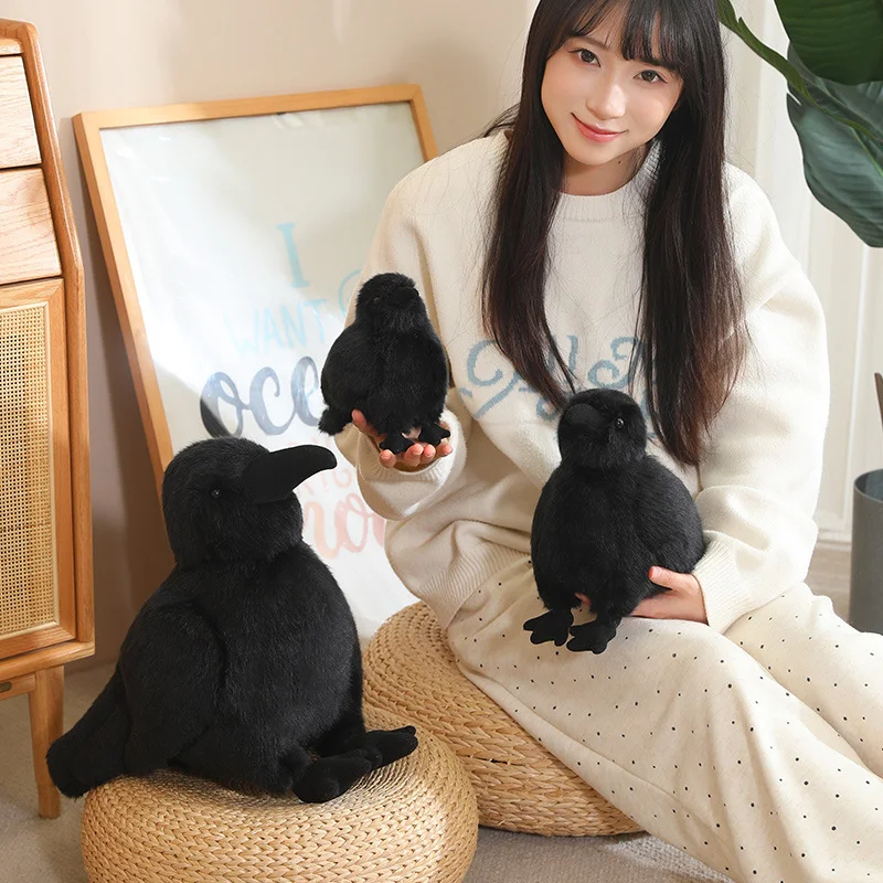 Moda Kişiliği Karga Bebek Peluş Oyuncaklar Moda Tutkunları ve Çocuklar için Yaratıcı Peluş Oyuncaklar Yumuşak ve Sevimli Hediye