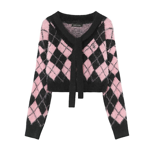 Title 5, Girls Slim V-neck Sweater With Navel