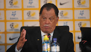 SA Football Association President Danny Jordaan during a press conference at Safa House.