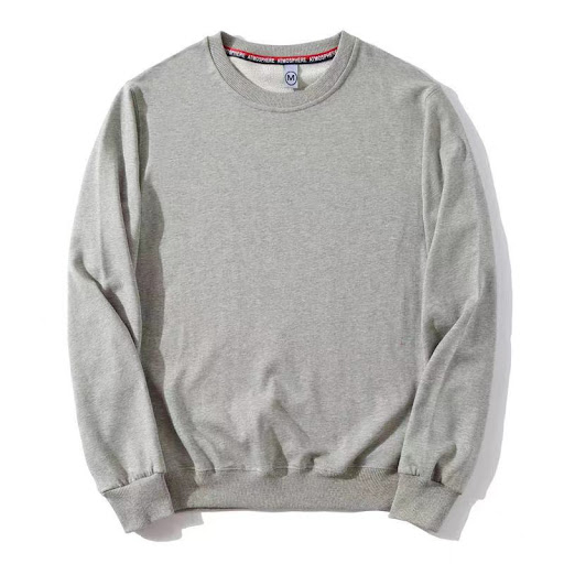 Title 1, Fashionable Round Neck Solid Color Couples Swe...