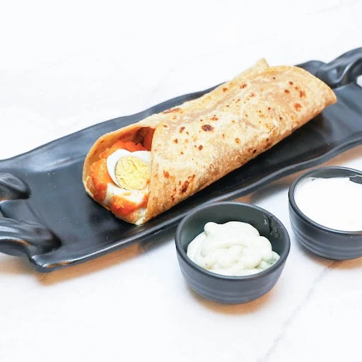 Double Boil Egg Chatpata Wrap