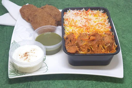 Chicken Tandoori Seekh Kabab Biryani + Starters ( 2 Pcs )