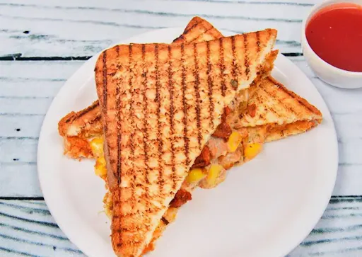 Chicken Corn Cheese Grilled Sandwich