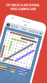 Word Search Multilingual - Crossword Puzzle Captura de tela 1