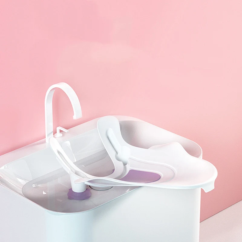 Baignoire Bébé Nouveau-né Enfants Lavage Fesses PP Artifact Bain Produit Nettoyage Doux et Sécurisé pour Bébés