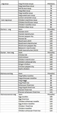 Paratha And Chinese Company menu 2