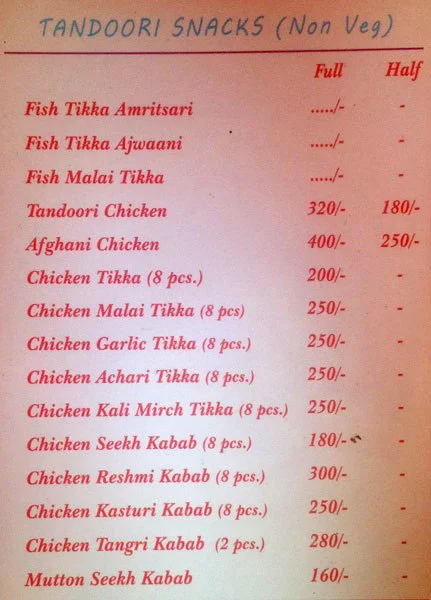 Delicacy Foods menu 