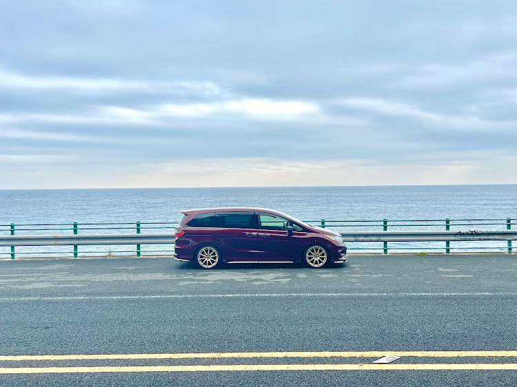 オデッセイの久し振りのドライブデート・江の浦駐車場・シュワラスターも偶には良いかも・曇りでヌルっとショット・糸川遊歩道に関するカスタム事例の投稿画像11枚目