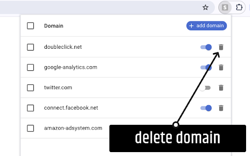 Simple domain blocker