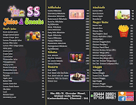 SS Juice & Snacks menu 1