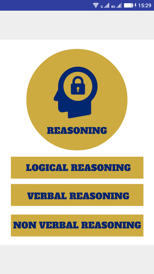 Android application Reasoning Questions Quiz Book screenshort