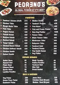 Pedreno's menu 4