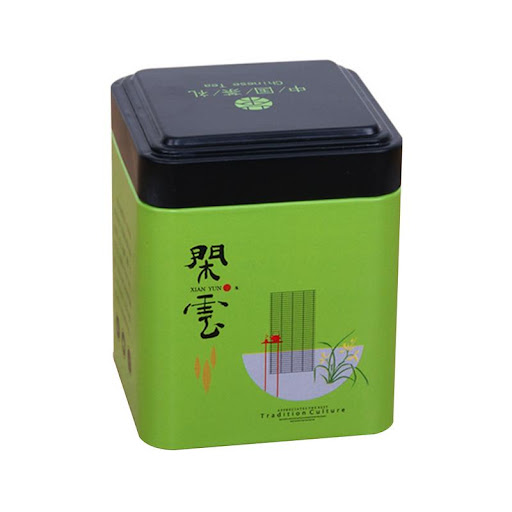 Title 8, Mini Tin Box Square Tea Caddy, keeps your tea f...