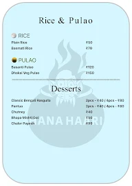 Hana Haari menu 3