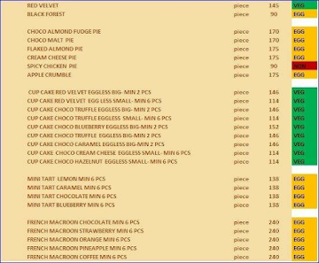 Glen's Bakehouse menu 