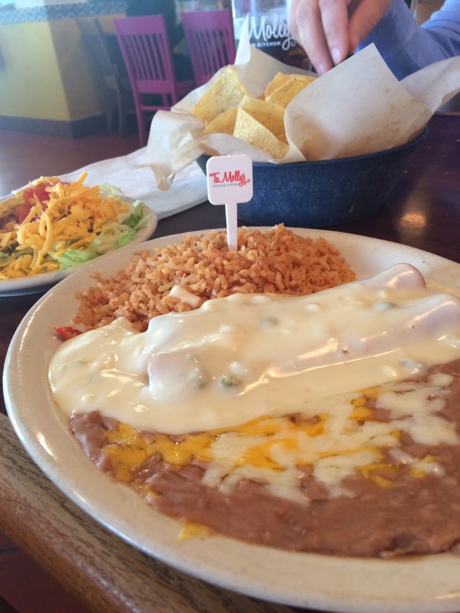 Ordered the GF Tijuana (gf menu) - my order was personally made by the manager and delivered my food on its own tray, wearing gloves, with a tag to denote it was GF.