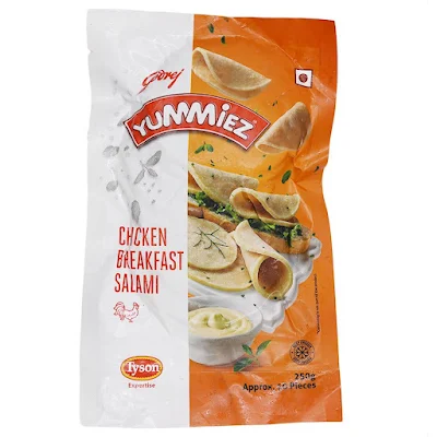 Godrej Yummiez Plain Chicken Salami - 250 g