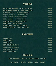 Dal Roti Dhaba menu 2