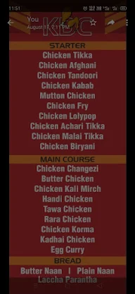 Kake Da Chicken menu 1