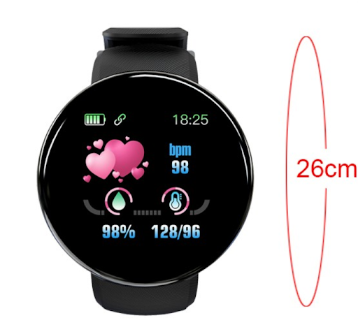 Title 1, Color Screen Smart Bracelet measures Heart Rate...