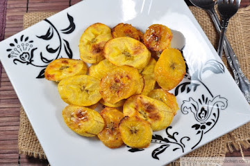 Baked Sweet Plantains/Al horno maduro