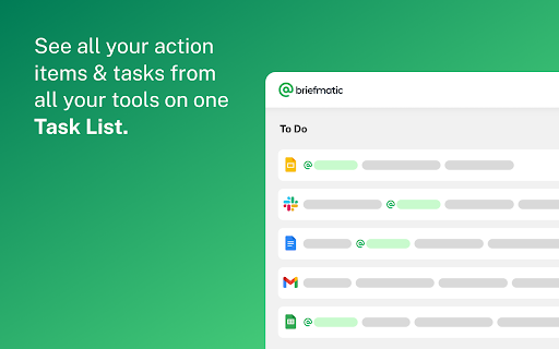 Briefmatic Task Manager for Google Chrome™