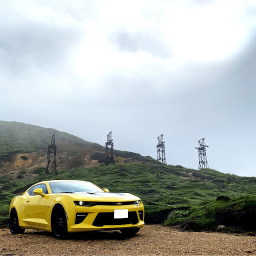 カマロ のバンブルビー シボレーカマロ 愛車撮影 撮影するためだけの長距離ドライブ 絶景スポットに関するカスタム メンテナンスの投稿画像 車のカスタム情報はcartune